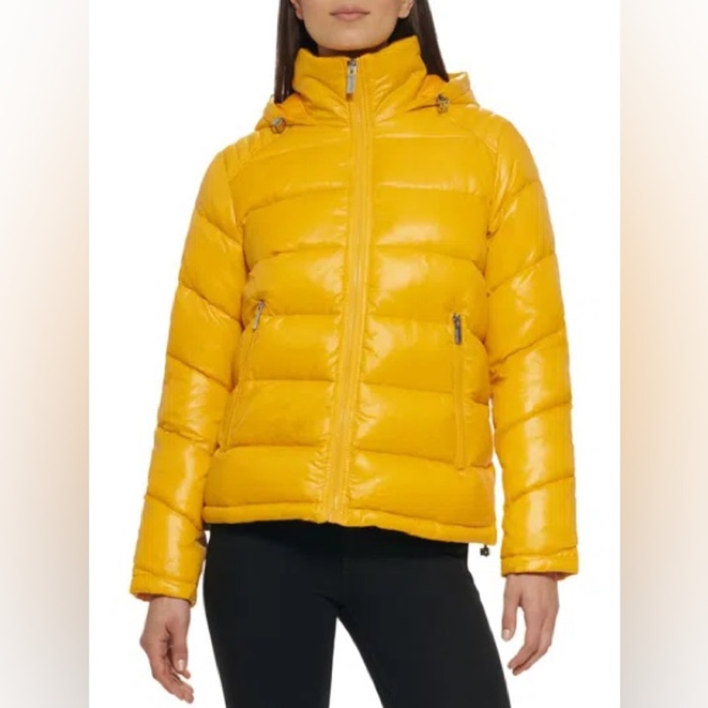 Yellow Women's Puffer Jacket